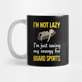 Funny Lazy Board Sports Mug